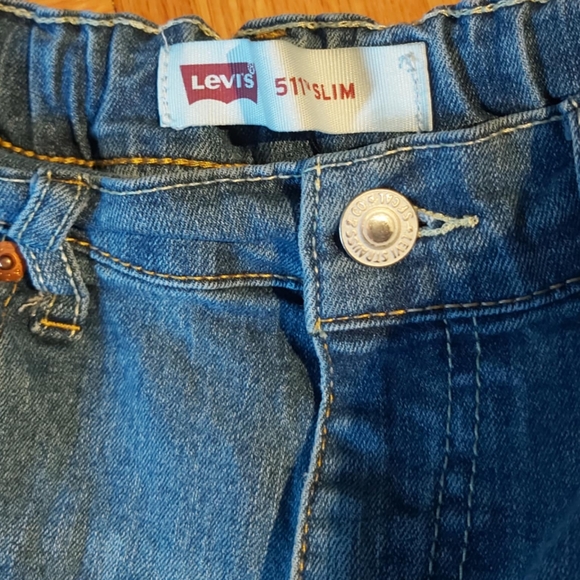 Levi 511 Slim Girls 12REG Performance light Blue Jeans - Picture 8 of 9